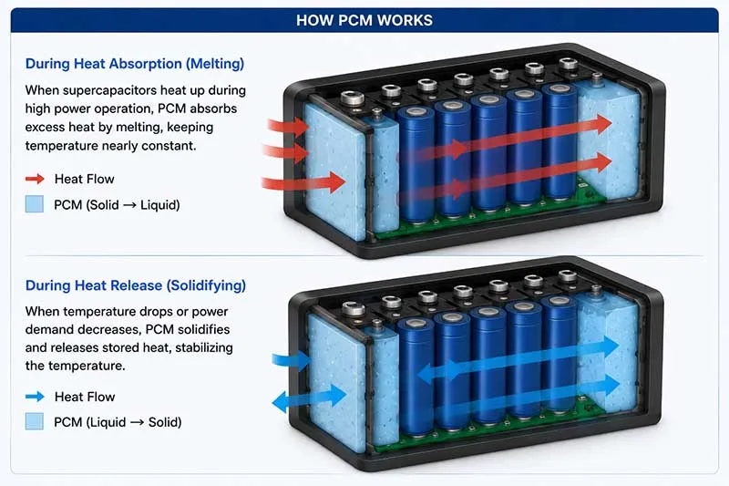 Phase-Change Thermal Management Solutions Applied to Supercapacitors Phase-Change Thermal Management Solutions Applied to Supercapacitors